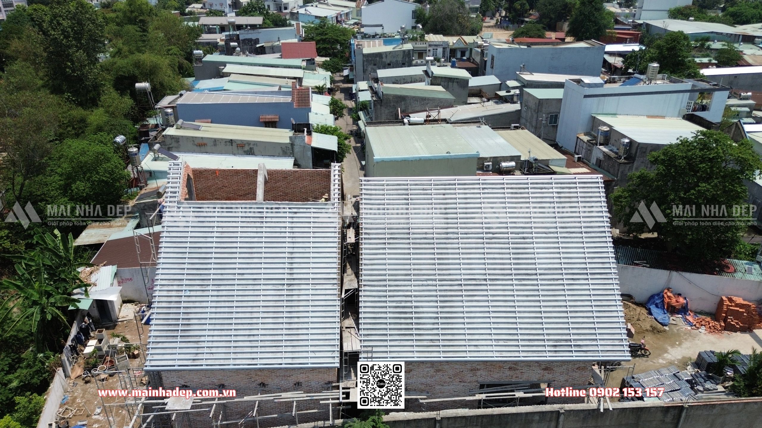 thi công mái ngói tại bình dương 2025